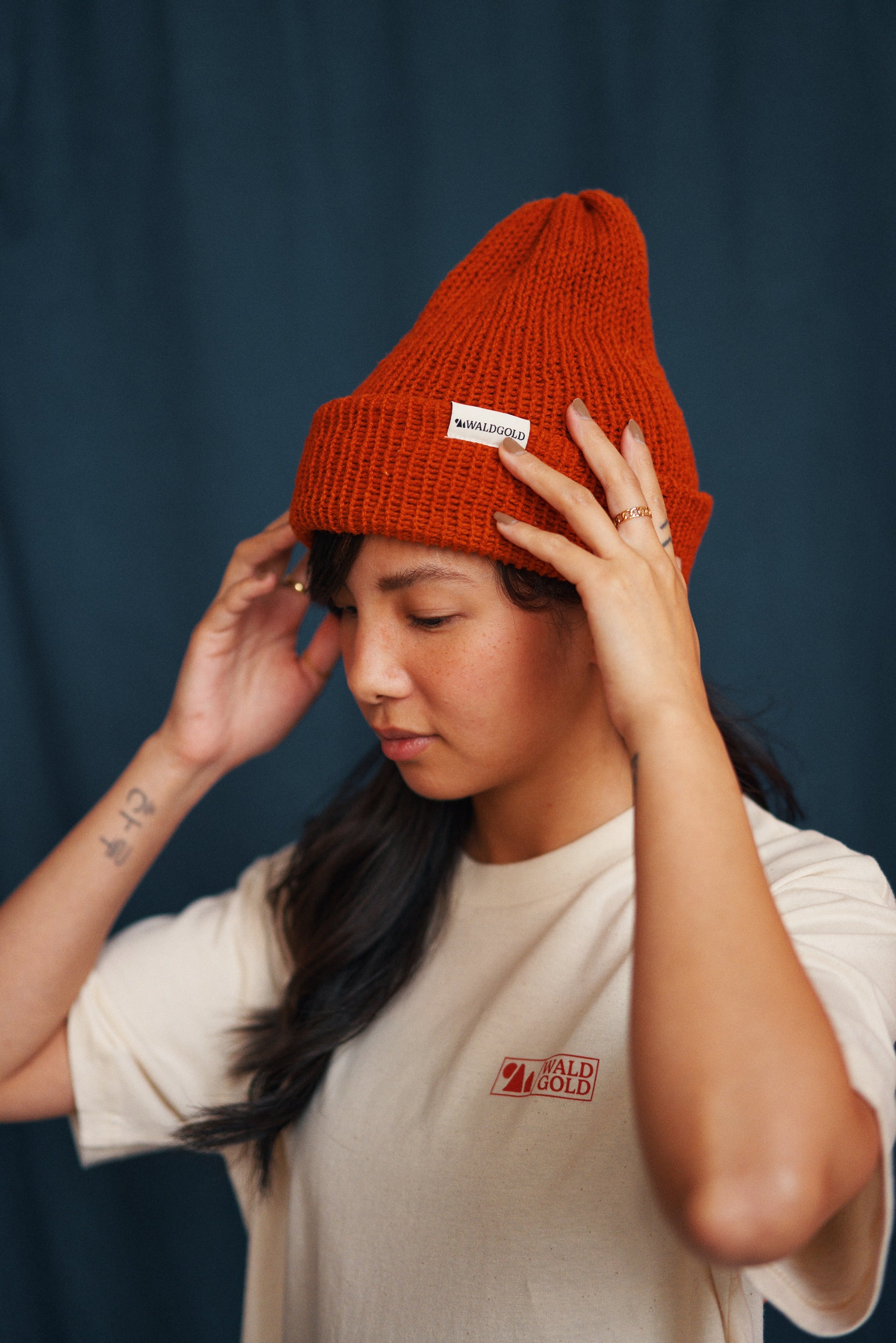 Long Beanie Orange